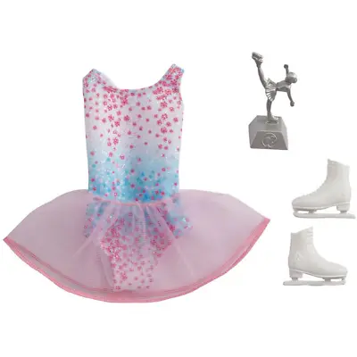 Buy Barbie Ice Skating Outfit Fashion Pack Career Doll Clothes Trophy And Skates • 11.99£
