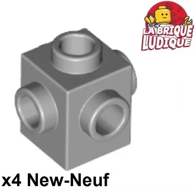 Buy LEGO 4x Brick Brick Modified 1x1 Stud 4 Side Gray/light Bluish Gray 4733 NEW • 1.78£
