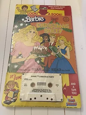 Buy Barbie Christmas Party Book & Tape / Cassette Kid Stuff Vintage 1981 SEALED RARE • 69.95£