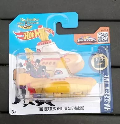 Buy Hot Wheels The Beatles Yellow Submarine New Sealed Short Card Screen Time  • 6£