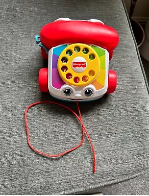 Buy Fisher-Price Chatter Telephone Infant Toddler Pull-Along Toy Phone • 2.99£