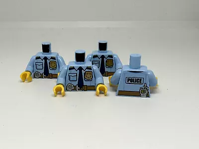 Buy Lego Minifigures 4x Police Torso Shirt Gold Badge Tie Belt Radio 973pb2600c01 • 2.29£
