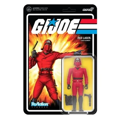 Buy Action Force Red Laser GI Joe Super7 ReAction Figure Retro MOC The Enemy • 27.99£