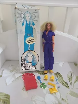 Buy Vintage Figure Kenner Bionic Woman Doll 1976 With Original Box - Working • 65£