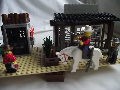 Buy SET#1 Lego Sheriffs Lock Up 6755 Great Set With Correct Rare Cowboy Minifigures • 45£