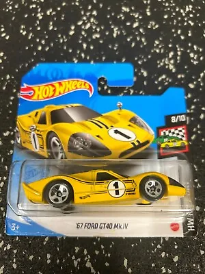 Buy FORD GT40 67 YELLOW WHITE Hot Wheels 1:64 **COMBINE POSTAGE** • 2.95£