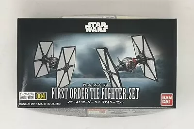 Buy Bandai Vehicle Model 004 Star Wars First Order Tie Fighter Set Plastic Model Kit • 29.76£