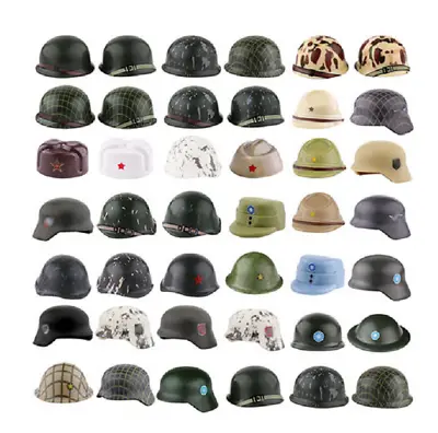 Buy Building Blocks Minifigure Soldier Helmet Hat WWII War Military Army Accessories • 6.99£