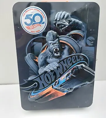 Buy Hot Wheels Storage Box Tin For 50 Toy Cars Gorilla Car Cover With Lock To Secure • 34.99£