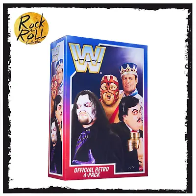 Buy Mattel Creations WWE Retro Wave 4 Action Figures 4-Pack Bundle • 75.89£