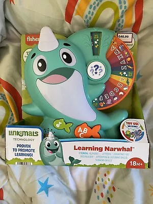 Buy Fisher Price Linkimals Learning Narwhal 135+ Songs Sounds & Phrases New Toy 18m+ • 25£