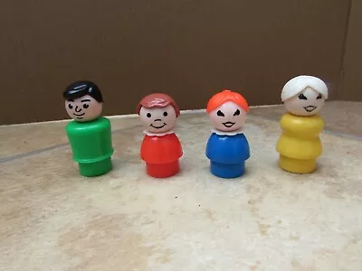 Buy Vintage Fisher Price Little People Family Of 4 Figures • 7.50£