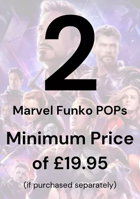 Buy Funko POP Mystery Box Random 2 Genuine Marvel Funko POP With Protectors • 21.99£