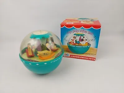 Buy Roly Poly Chime Ball Fisher Price Vintage Toy Boxed 165 1972 Working  T449 • 22.45£
