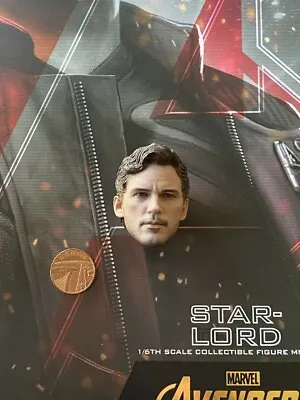 Buy Hot Toys Star Lord Infinity War MMS539 Head Sculpt Loose 1/6th Scale • 59.99£