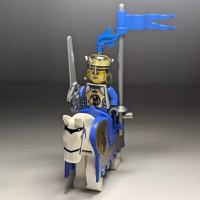 Buy LEGO Minifigure Cas258 Knights Kingdom II - King Mathias & Armored Horse • 24.99£