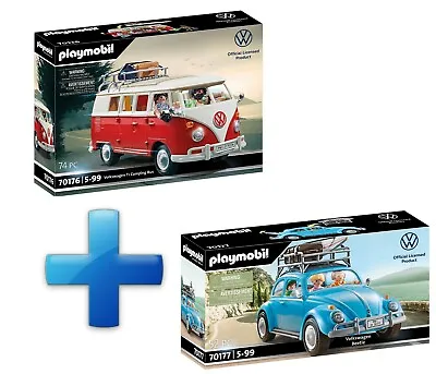 Buy PLAYMOBIL® VW Bundle 70176 / 70177 Volkswagen T1 Campervan & Beatle • 103.16£