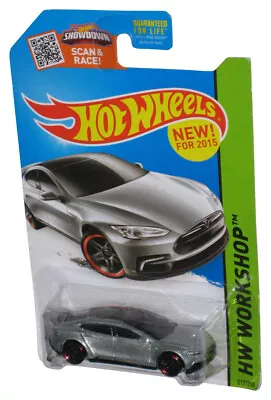 Buy Hot Wheels HW Workshop (2015) Silver Tesla Model S Car 217/250 • 14.06£