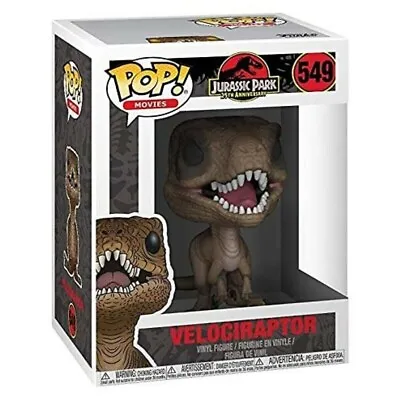 Buy Funko POP! 549 | Jurassic Park 25th | Velociraptor | Vinyl Figure Boxed New • 16.99£