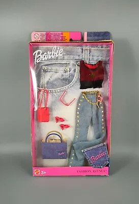 Buy Barbie - Fashion Avenue Clothes Pack - Blues Top & Jeans - Mattel 2001 • 23£