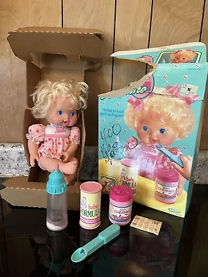 Buy VTG Kenner BABY ALL GONE 1991 Bottle Cherries Spoon Formula Doll!🔥COMPLETE • 274.69£