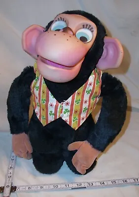Buy Mattel Animal Yacker Chester O'chimp Pull String Talking Doll 1968 • 94.64£