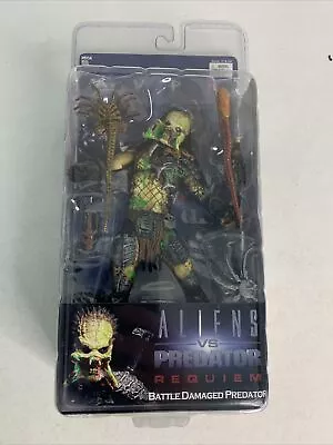 Buy NECA Reel Toys AVPR Aliens Vs Predator Requiem Battle Damaged Predator Figure • 75£
