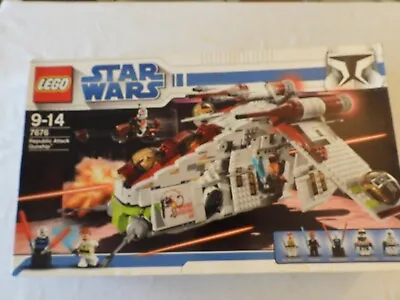 Buy LEGO Star Wars Republic Attack Gunship 7676  Minifigs, Manuals, Original Box • 240£