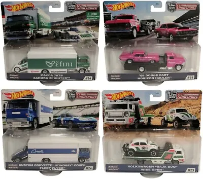 Buy Mattel Hot Wheels Premium Car Culture Team Transporter Truck And Car (selection) • 35.94£