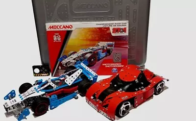 Buy  Lot Of 2 Meccano Spinmaster 2005 Motorized Built Racing Cars & Case  Extras  • 34.99£
