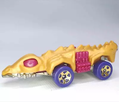 Buy Hot Wheels Fangster Dino Riders 2017 1/64 Diecast Golden Yellow Gold Car • 1.99£