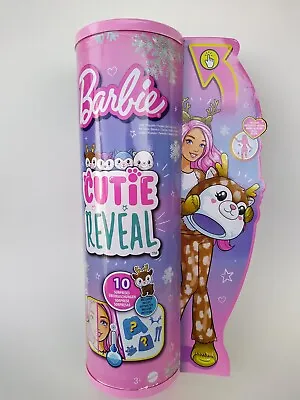 Buy Barbie Cutie Reveal Reindeer Doll Mattel 10 Surprises Doll Animal New Original Packaging • 97.39£
