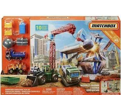 Buy Matchbox Downtown Demolition Play Set, Car & Track Set Kids Toy, NEW Mattel • 19.99£