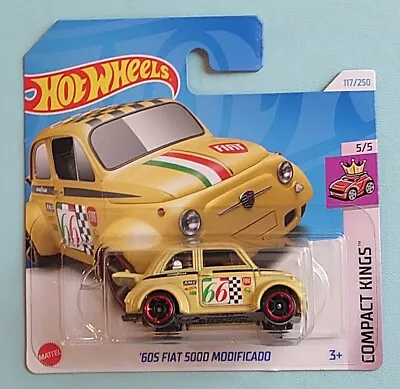 Buy Hot Wheels '60s Fiat 500D Modificado. New Collectable Model Car. Compact Kings. • 4£