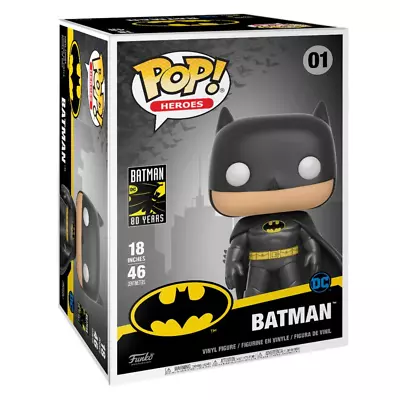 Buy Funko POP! Heroes Batman 80th: Batman 18-Inch Vinyl Figure Statue • 120.99£