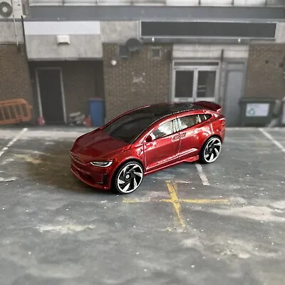 Buy Hot Wheels Tesla Model X, Red Loose Diecast • 6.50£