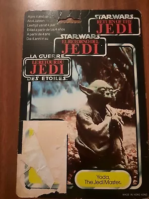 Buy Star Wars Vintage Card Of Yoda Palitoy Kenner • 35£