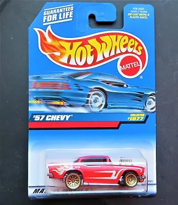 Buy Very Rare Original Hot Wheels 1999 Issue '57 Chevy - Red - No. #1077 • 6£