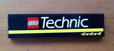 Buy Lego Technic Badge - Black 8 X 2 Plate - 2x 4612 - From Super Car Set 8880 • 7.99£