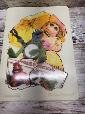 Buy Vintage 1981 Fisher-Price “M.S. Piggy” Muppets Kermit Ms. Piggy Tray Puzzle #543 • 5.78£