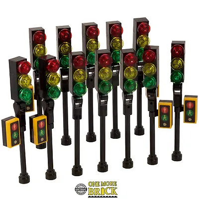 Buy Traffic Lights For City Street / Town / Road - Pack Of 12 | All Parts LEGO • 14.99£