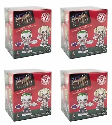 Buy LOT 4x FUNKO SUICIDE SQUAD MYSTERY MINI FIGURES BRAND NEW SEALED • 18.50£