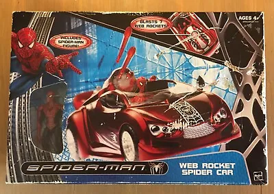 Buy Spider-Man Web Rocket Spider Car + Figure Hasbro Marvel 2007 Sealed Boxed Unused • 27.99£