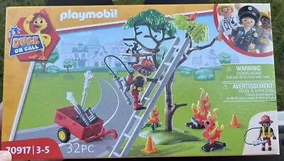 Buy Playmobil 70917 DUCK ON CALL Fire Rescue Action Cat Rescue Playset 32 Piece • 6.90£
