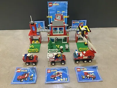 Buy Lego 6554 6407 Blaze Brigade Fire Station 1997 Vintage Complete Instruction Rare • 39.99£