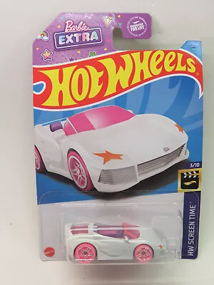Buy TOY Collectible Car ~ 2021 Mattel HOT WHEELS ~ Screen Time  BARBIE Extra  #3/10 • 14.76£