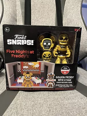 Buy FNAF • Funko Snaps! • Five Nights At Golden Freddy With Stage Figure Playset • 20£