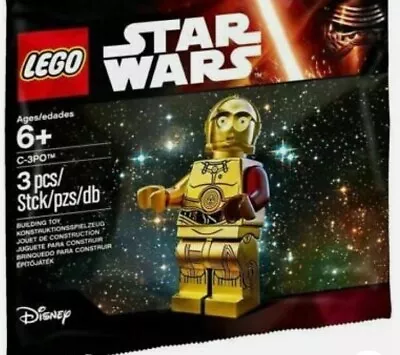 Buy Lego Star Wars C-3p0 With Red Arm Minifigure Polybag 5002948 Sealed (1) • 9.99£