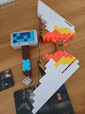 Buy Nerf Minecraft Sabrewing Bow Used Once Plus Hammer Bundle • 5£