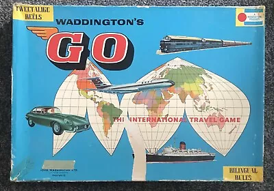 Buy Vintage Waddington's Go The International Travel Game 1961 100% Complete • 19.99£